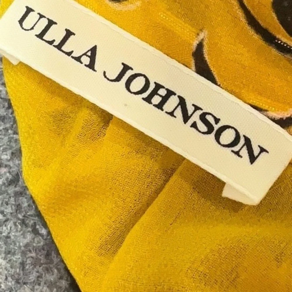 Ulla Johnson Silk Floral Mini Skirt Tiered Ruffle Sash‎ Tie Lined Size 4